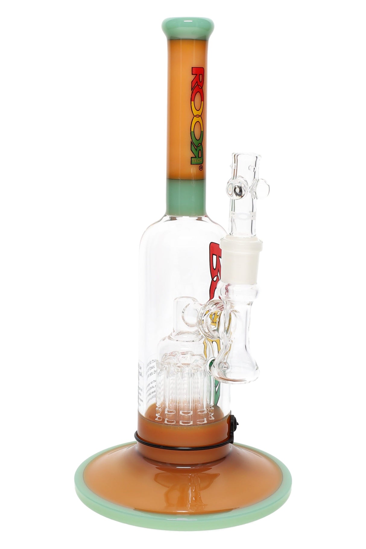 RooR Tech 12″ Multicolor Stemless Bubbler – Ten-Arm Tree Perc – 18.8 mm