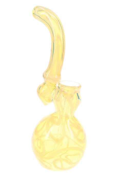 Color-Changing Swirl Sherlock Bubbler Stripe Curl 8.5 inch