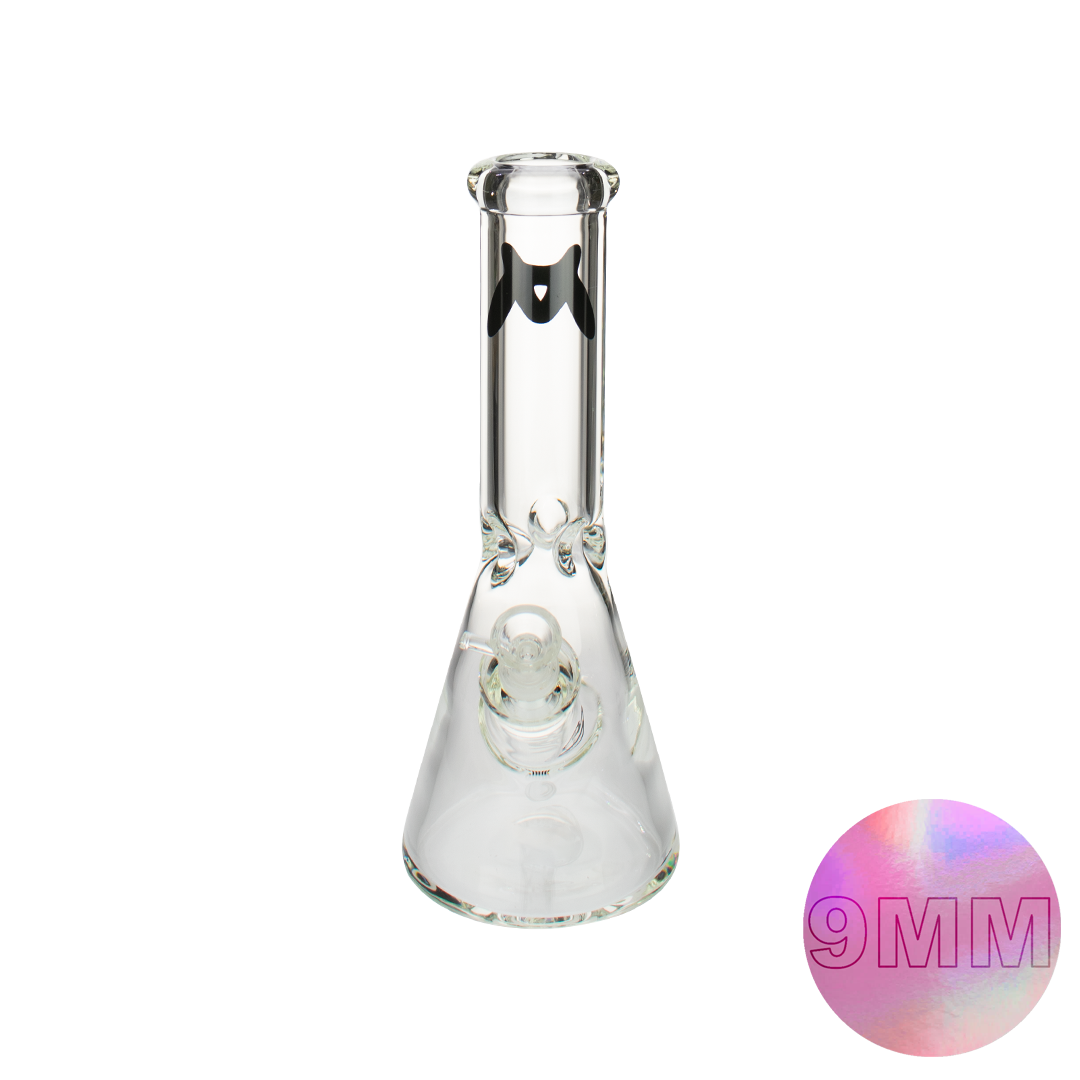 MAV Glass 12" Classic Beaker Bong with 9mm Thick Borosilicate Glass - Front View