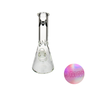 MAV Glass 12" Classic Beaker Bong with 9mm Thick Borosilicate Glass - Front View