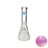 MAV Glass 12" Classic Beaker Bong in Clear Borosilicate with 9mm Thickness Front View