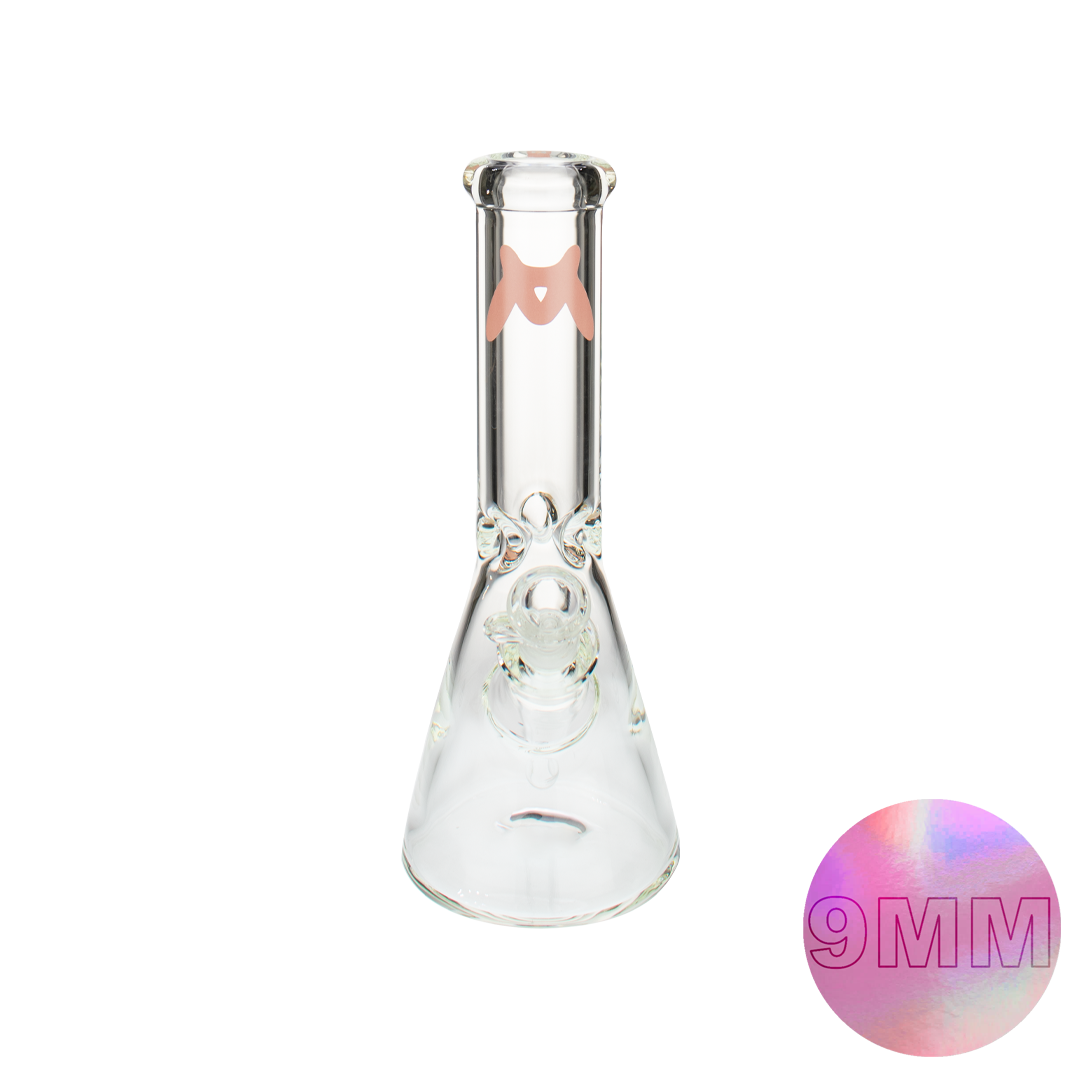 MAV Glass 12" Classic Beaker Bong with 9mm Thick Borosilicate Glass, Front View