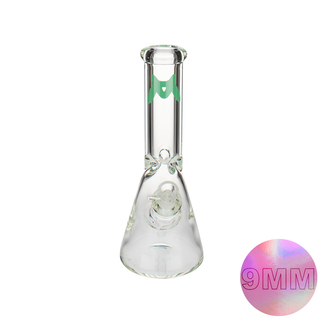 MAV Glass 12" Classic Beaker Bong with 9mm Thick Borosilicate Glass, Front View