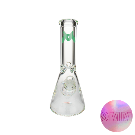MAV Glass 12" Classic Beaker Bong with 9mm Thick Borosilicate Glass, Front View