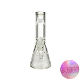 MAV Glass 12" Classic Beaker Bong in Clear Borosilicate with 9mm Thickness - Front View