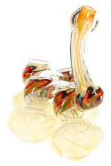 8″ Quad-Chamber Sherlock Glass Bubbler – Rasta Fumed