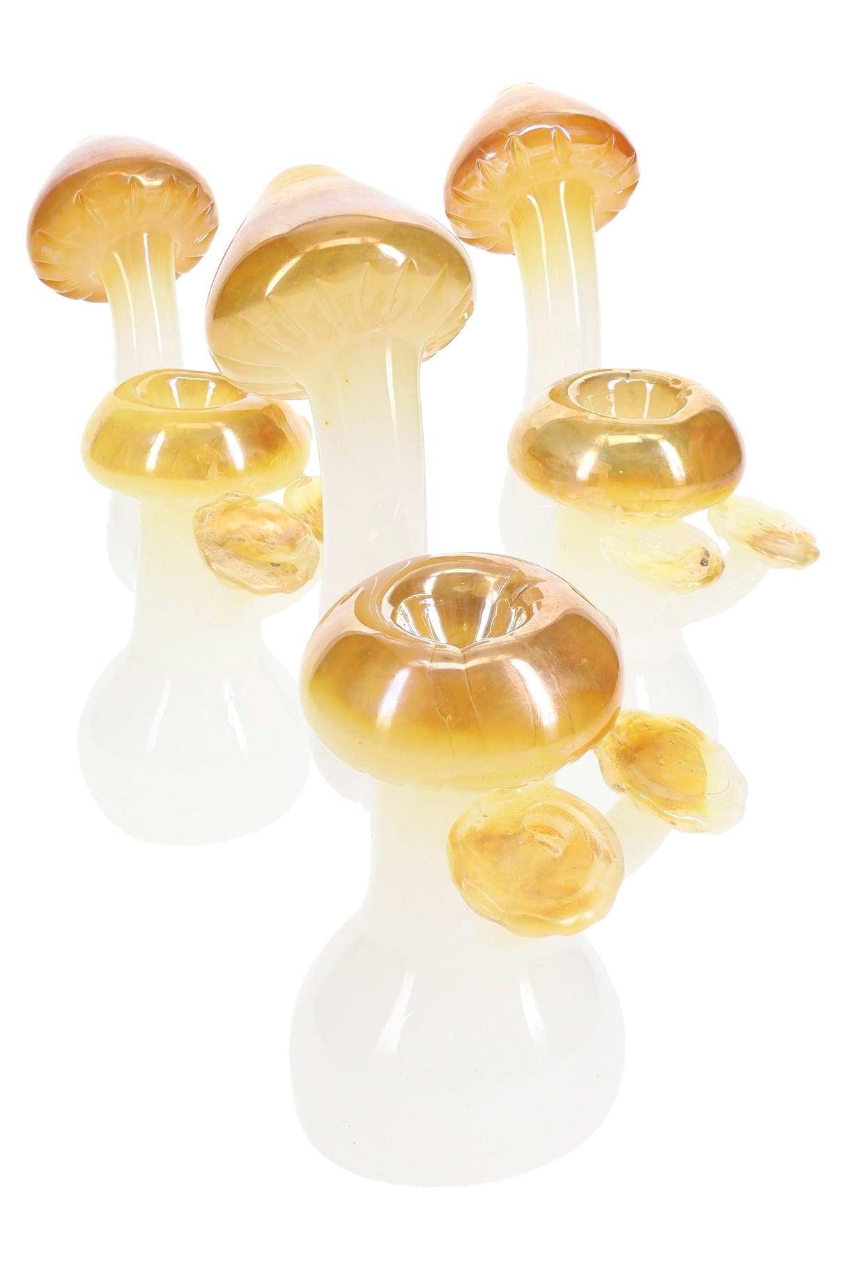 6″ Metallic-Fumed Mushroom Sherlock Bubbler