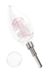 Glass Light Bulb Dab Straw “Filament Flow” – Tree Perc – 8″