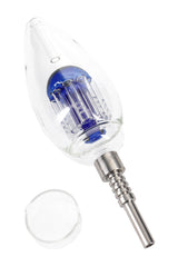 Glass Light Bulb Dab Straw “Filament Flow” – Tree Perc – 8″