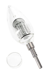 Glass Light Bulb Dab Straw “Filament Flow” – Tree Perc – 8″