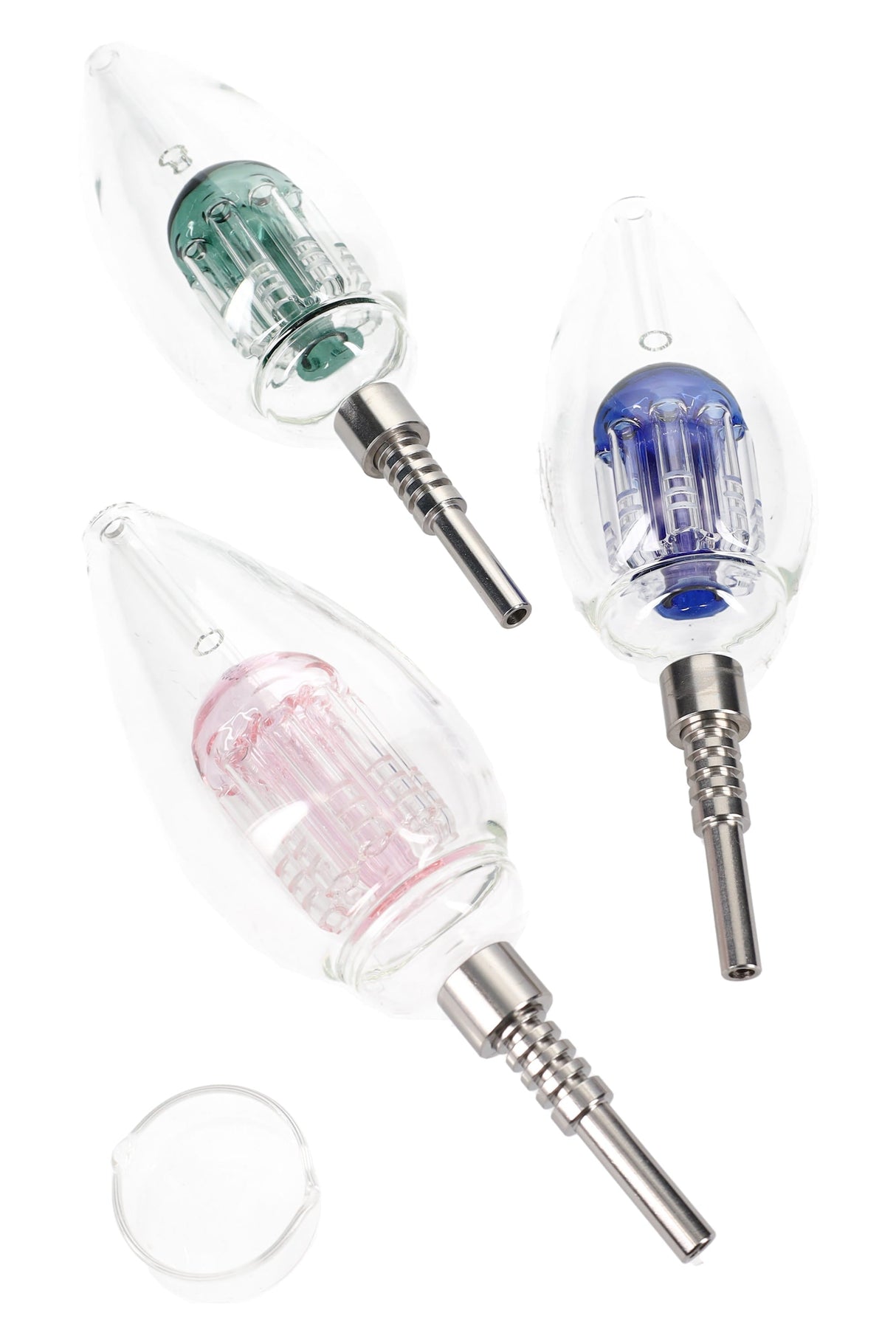 Glass Light Bulb Dab Straw “Filament Flow” – Tree Perc – 8″