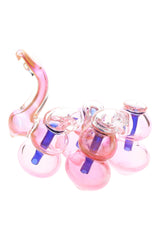 Gold Fumed Quadruple-Chamber Sherlock Bubbler “Quad Core” – 6″