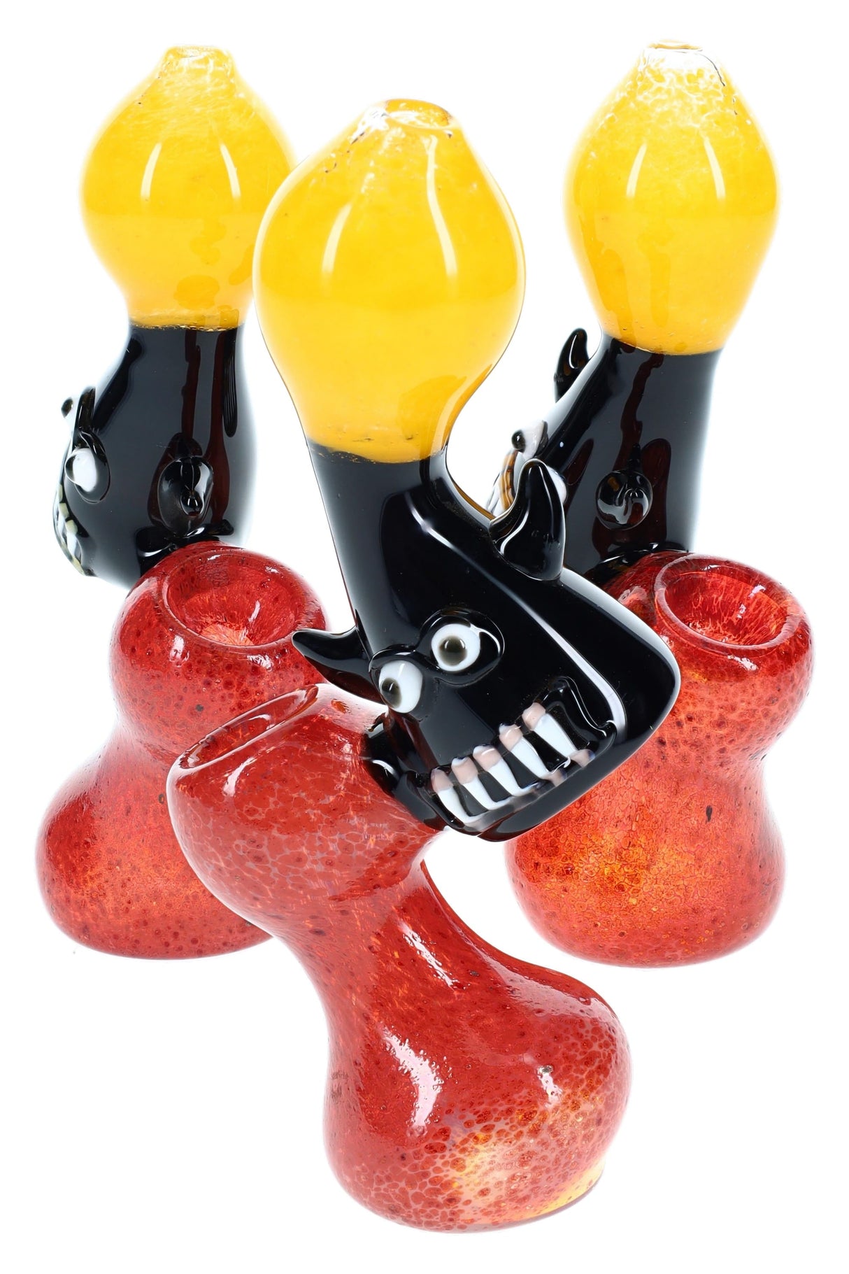 Frit Glass Critter Sherlock Bubbler “Gremlin Grin” – Small – Assorted Colors