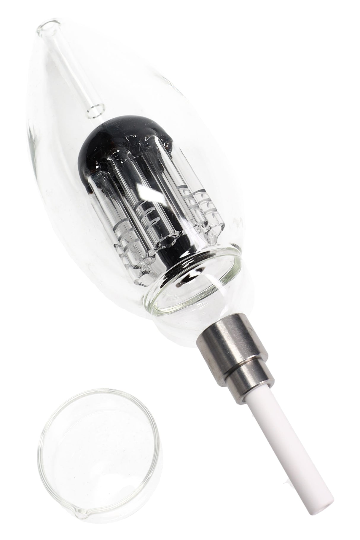 8″ Light Bulb Dab Straw Kit – Tree Perc - Assorted Colors