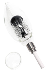 8″ Light Bulb Dab Straw Kit – Tree Perc - Assorted Colors