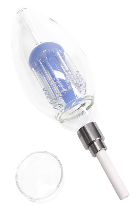 8″ Light Bulb Dab Straw Kit – Tree Perc - Assorted Colors