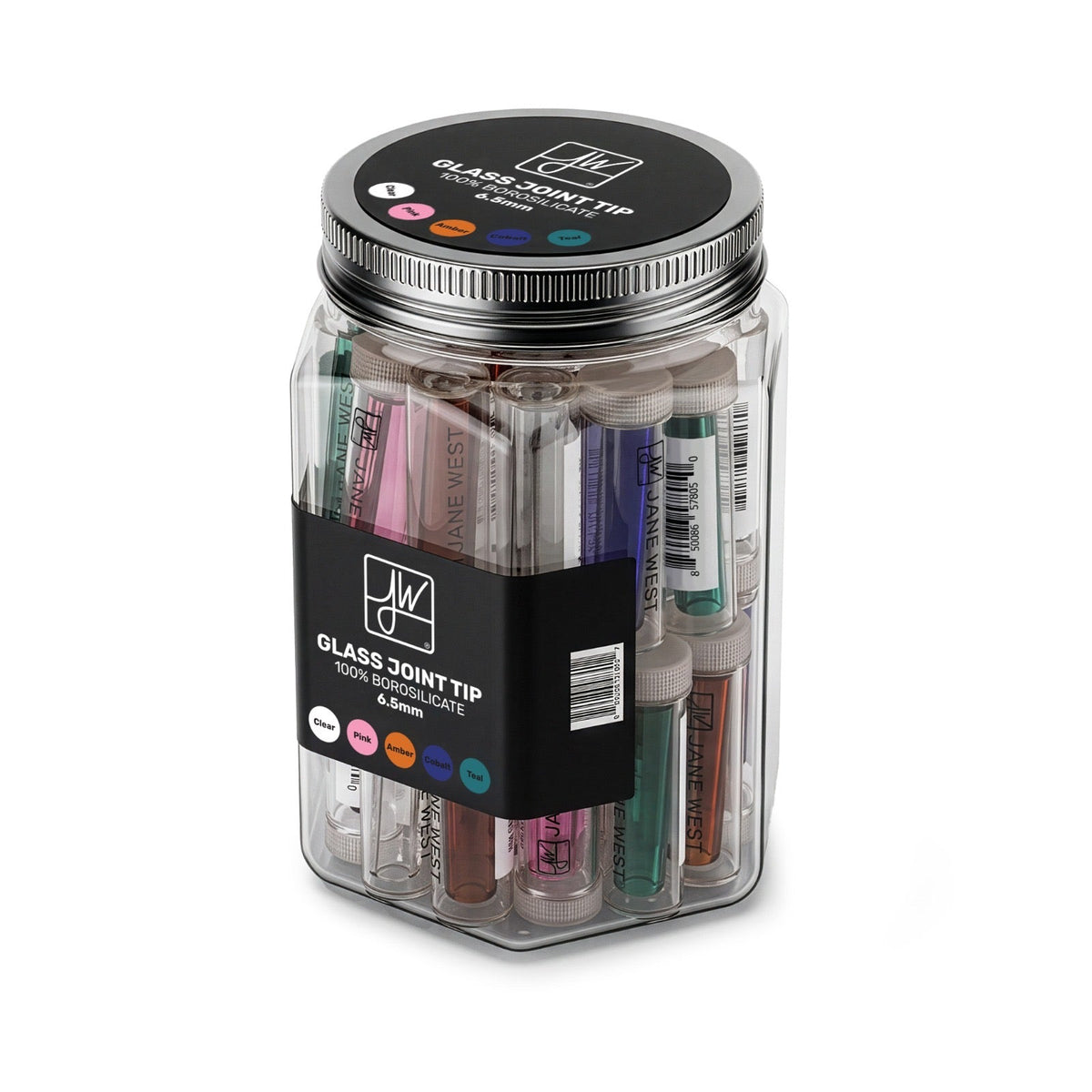 Jane West 6.5mm Glass Joint Tips, 50-Count Tub