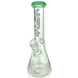 AFM Glass 12" Heavy Boi Beaker Bong with Mint Colored Lip and 9mm Thickness - Front View