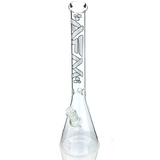 AFM 18" Classic Clear Glass Beaker Bong 5mm with 14mm Female Joint - Front View