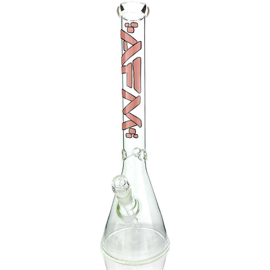 AFM 18" Classic Clear Glass Beaker Bong with 14mm Female Joint and Borosilicate Build