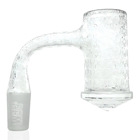 AFM Blazars Quartz Dab Banger Set with intricate glass design, clear view