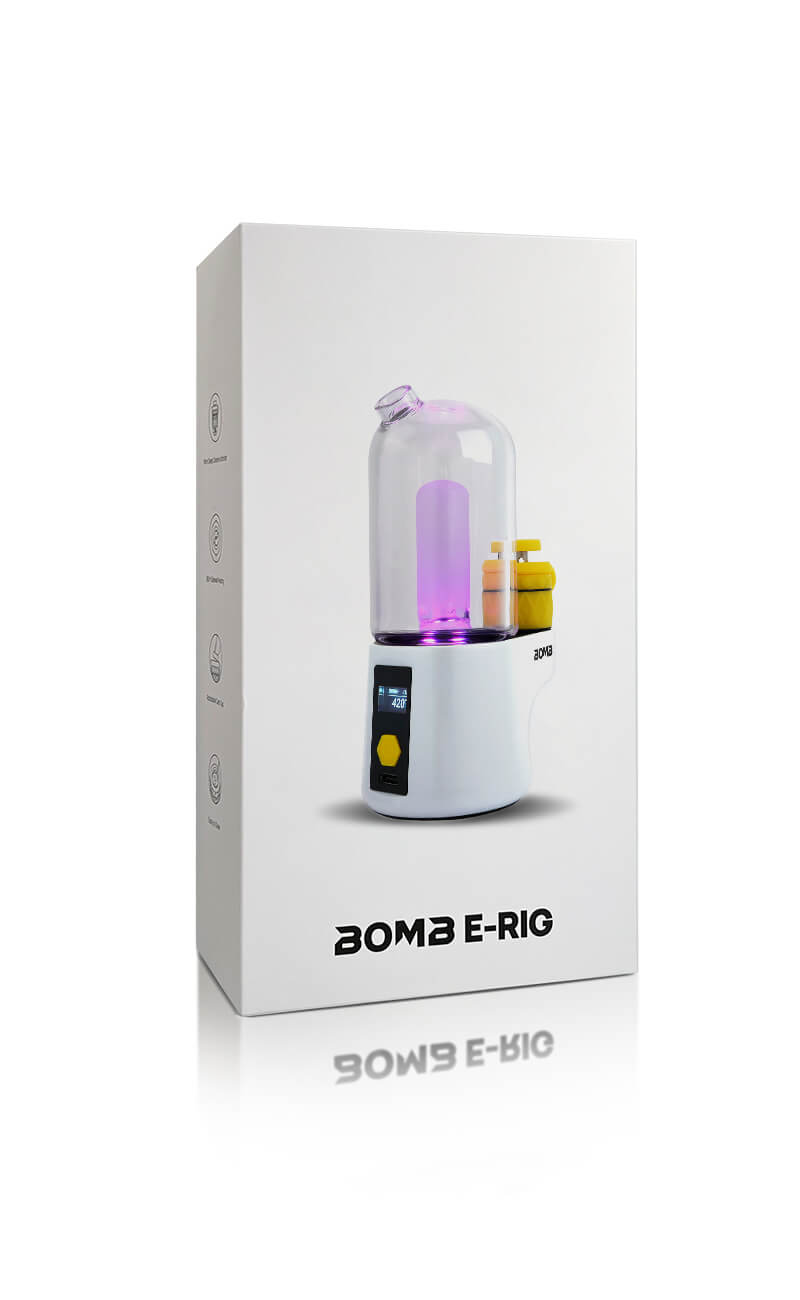 Bomb Portable Electric Dab Rig-White