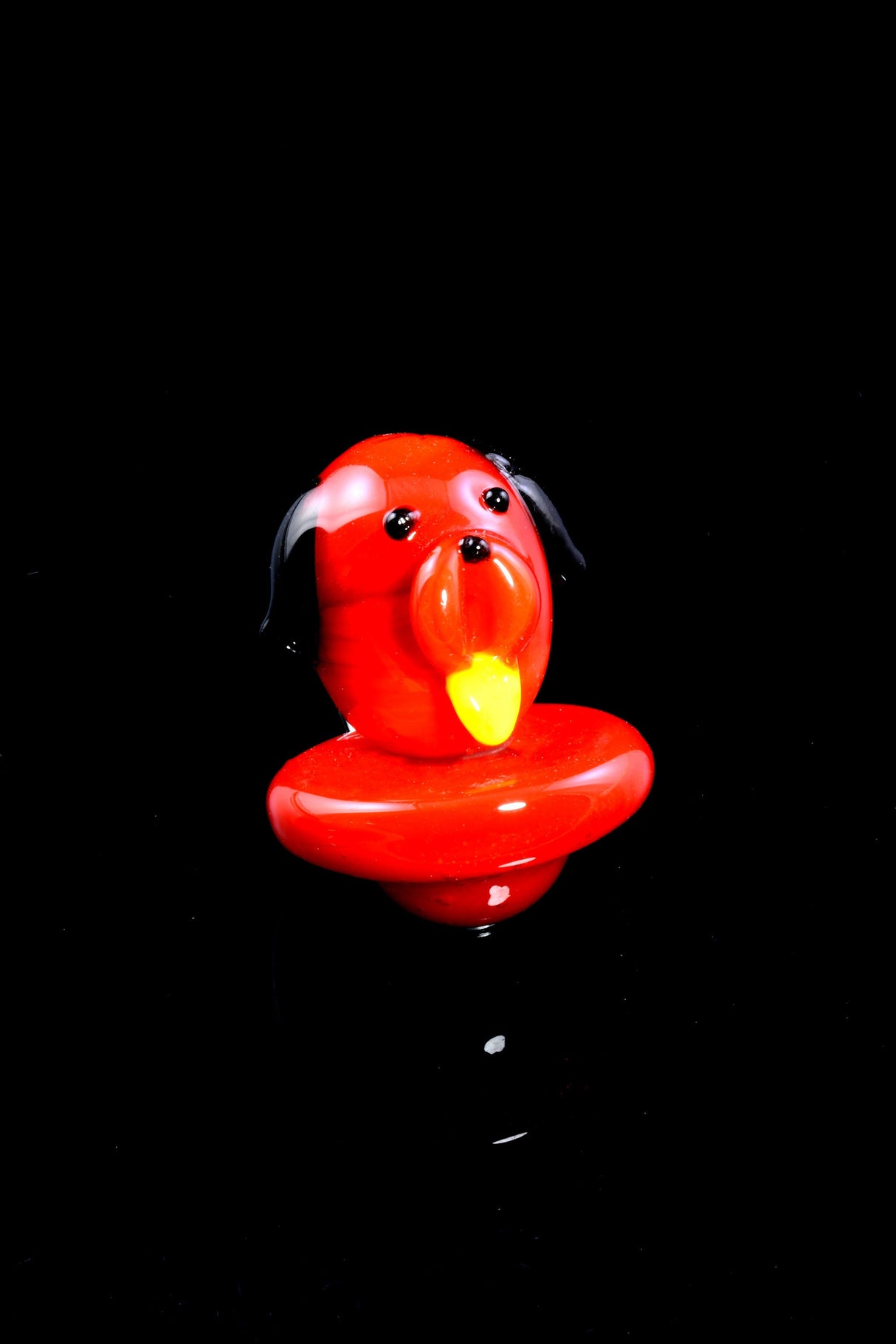 Glass “Happy Hound” Carb Cap – Assorted Colors