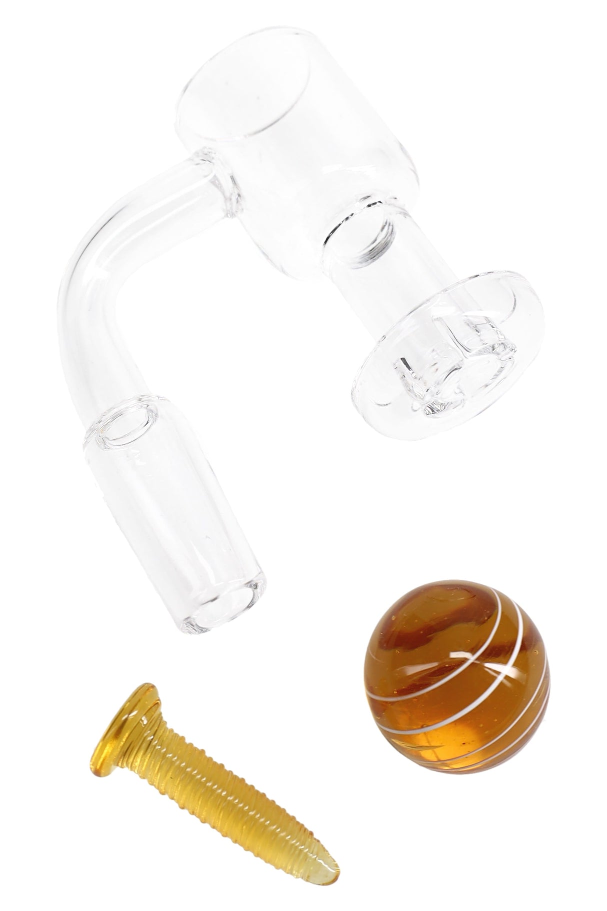 Quartz Male Terp Slurper Banger “Screw Set” – 2 mm – Marble & Pillar