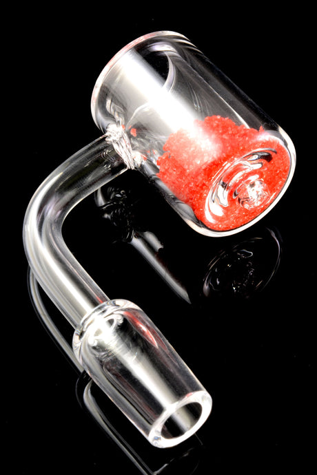 Quartz 14.5 mm Male 90° Thermochromic Banger – Domeless