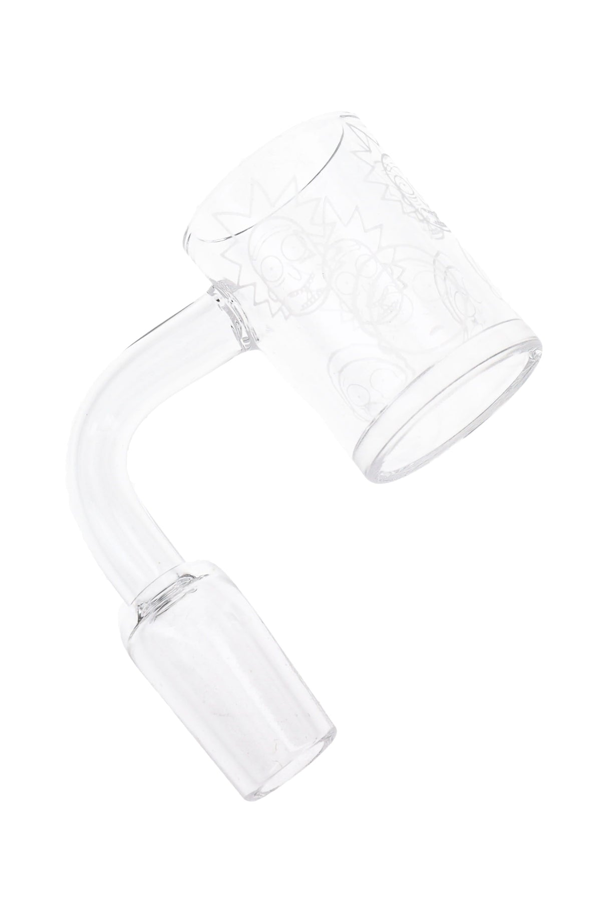 Quartz 14.5 mm Male Flat-Top Banger – Frosted Design