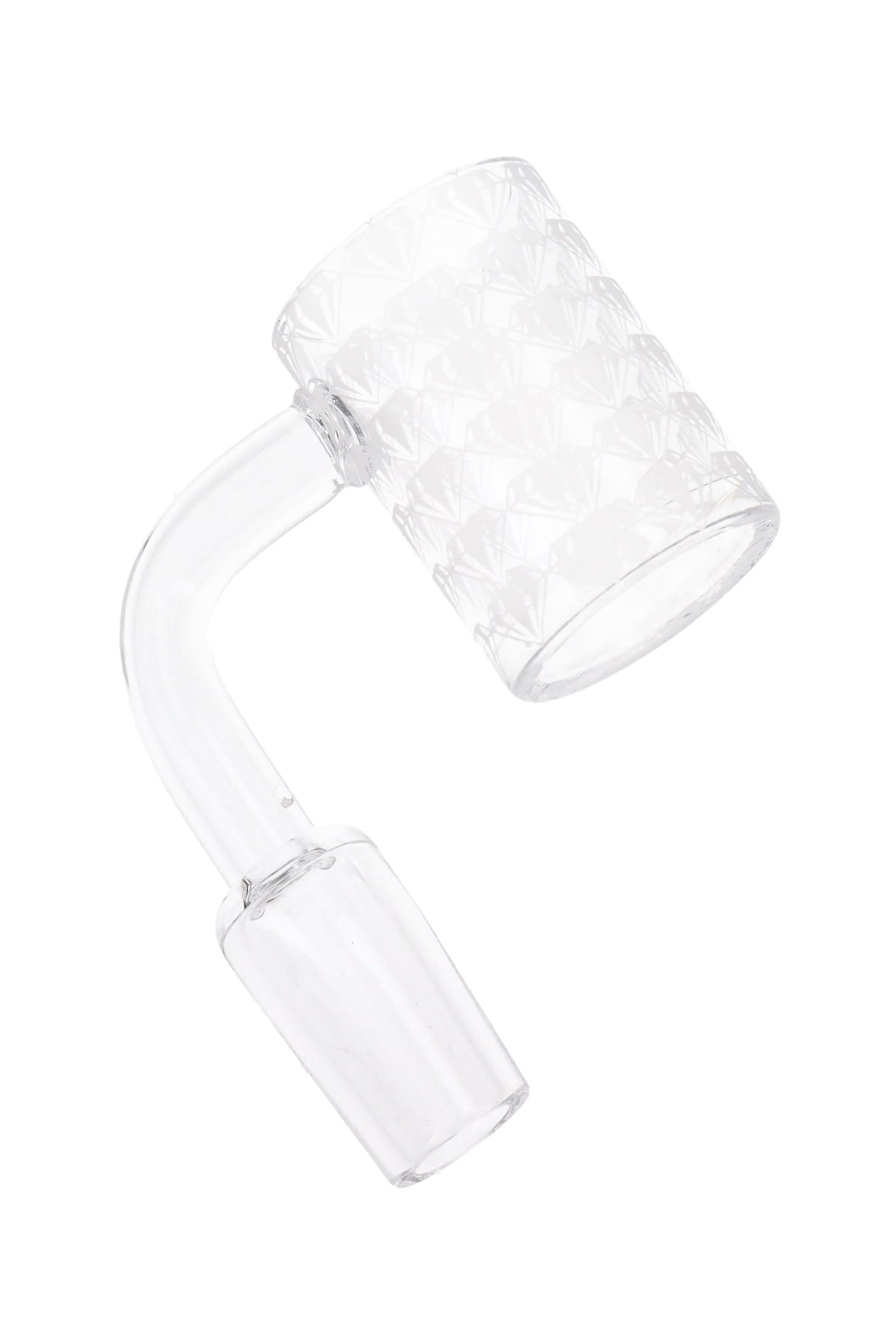 Quartz 14.5 mm Male Flat-Top Banger – Frosted Design