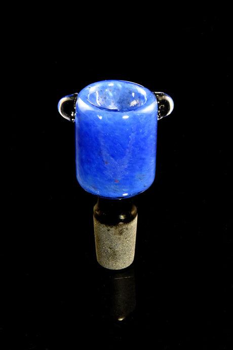 Black Glass Frit Bowl “Color Pop” – 14.5 mm Male