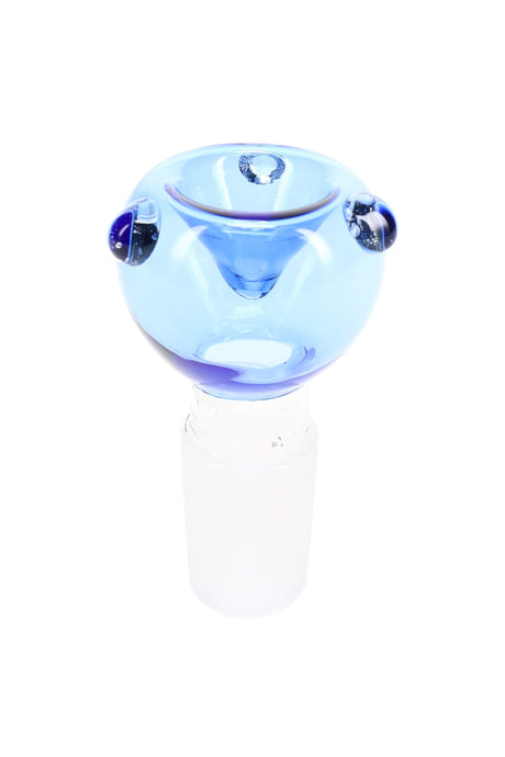 Colored Glass 18.8 mm Male Bowl “Dot Drop” – Assorted Colors