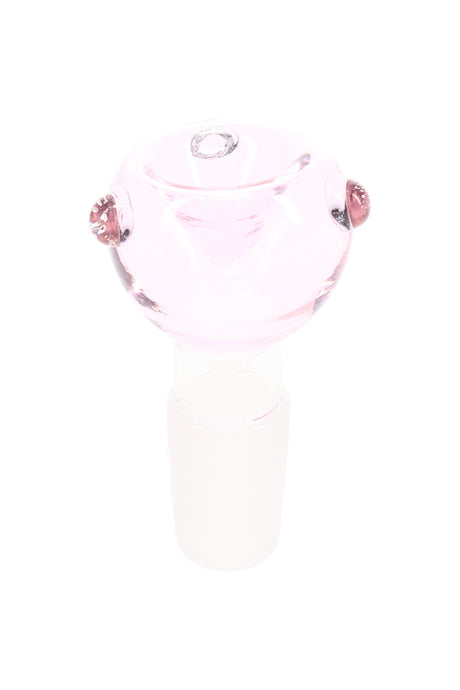 Colored Glass 18.8 mm Male Bowl “Dot Drop” – Assorted Colors
