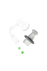 Quartz 14.5 mm Male Spinner Banger – Domeless – With Banger Beads