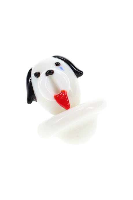Glass Dog Carb Cap “Pup Puff” – Assorted Colors