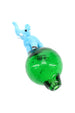 Glass Elephant Bubble Carb Cap “Trunk Twist” – Assorted Colors