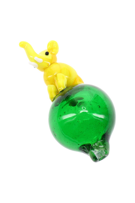 Glass Elephant Bubble Carb Cap “Trunk Twist” – Assorted Colors