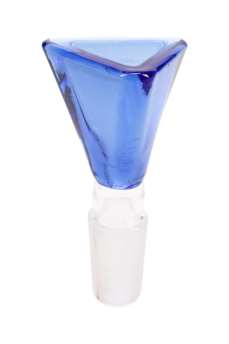 Colored Glass 14.5 mm Male Triangle Bowl “Prism Pull” – Assorted Colors