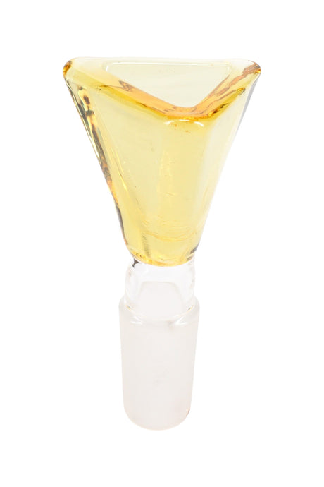 Colored Glass 14.5 mm Male Triangle Bowl “Prism Pull” – Assorted Colors