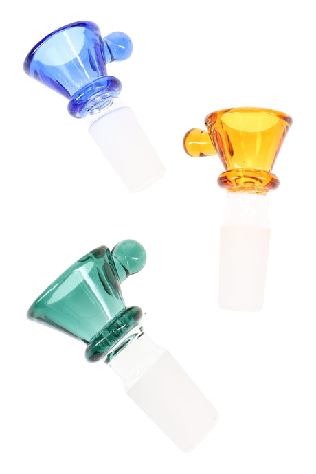 Colored Glass Bowl with Grip – 14.5 mm Male – Assorted