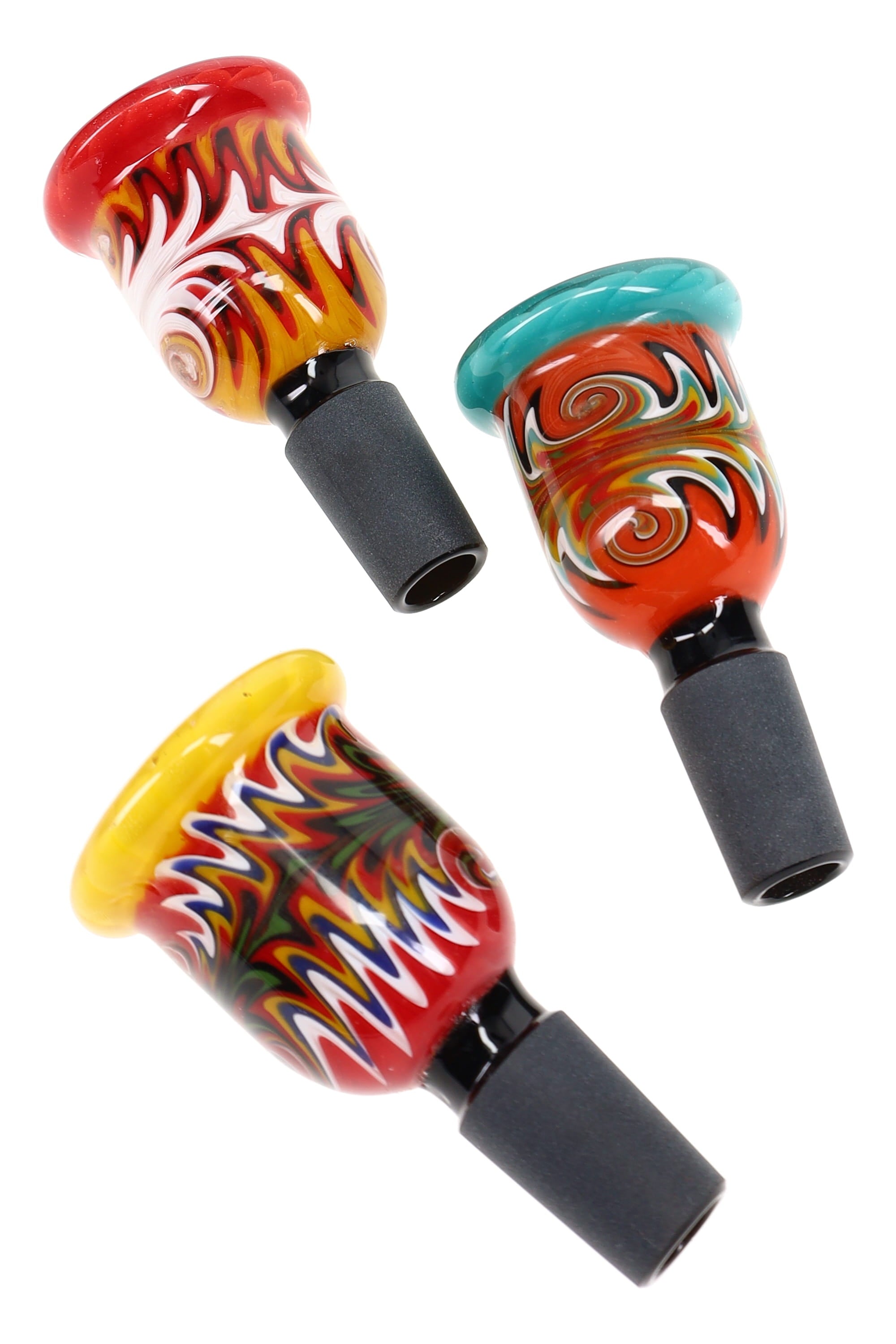 Reverse Black Glass 14.5 mm Male Bowl “Color Pop” – Assorted