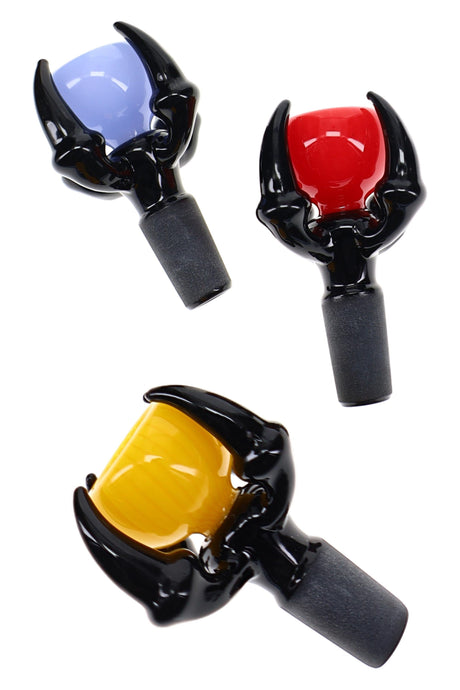 Colorful Claw Glass Bowl “Tiny Talon”, 14.5 mm Male, Assorted Colors