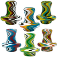 AFM Reversal Spinner Cap with 2 Pearls set, vibrant multicolor design, for enhancing dab rig airflow