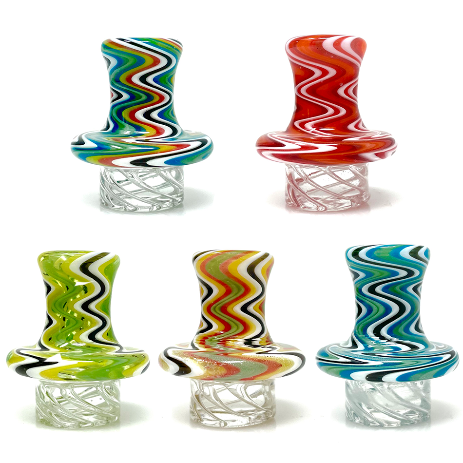 AFM Glass Drain Incycler Dab Rigs with Reversal Showerhead Perc in various colors, front view