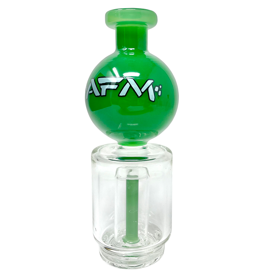 AFM 6" Puffco Peak Globe Attachment with Showerhead Perc, Front View on White Background