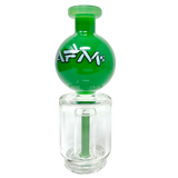 AFM 6" Puffco Peak Globe Attachment with Showerhead Perc, Front View on White Background