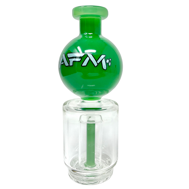 AFM 6" Puffco Peak Globe Attachment with Showerhead Perc, Front View on White Background