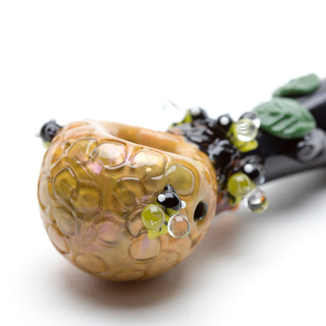 Empire Glassworks Beehive Spoon Pipe, 4" Borosilicate Glass, Side View on White