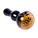 Human Grade Spoon Pipe Model C, borosilicate glass hand pipe with honeycomb texture